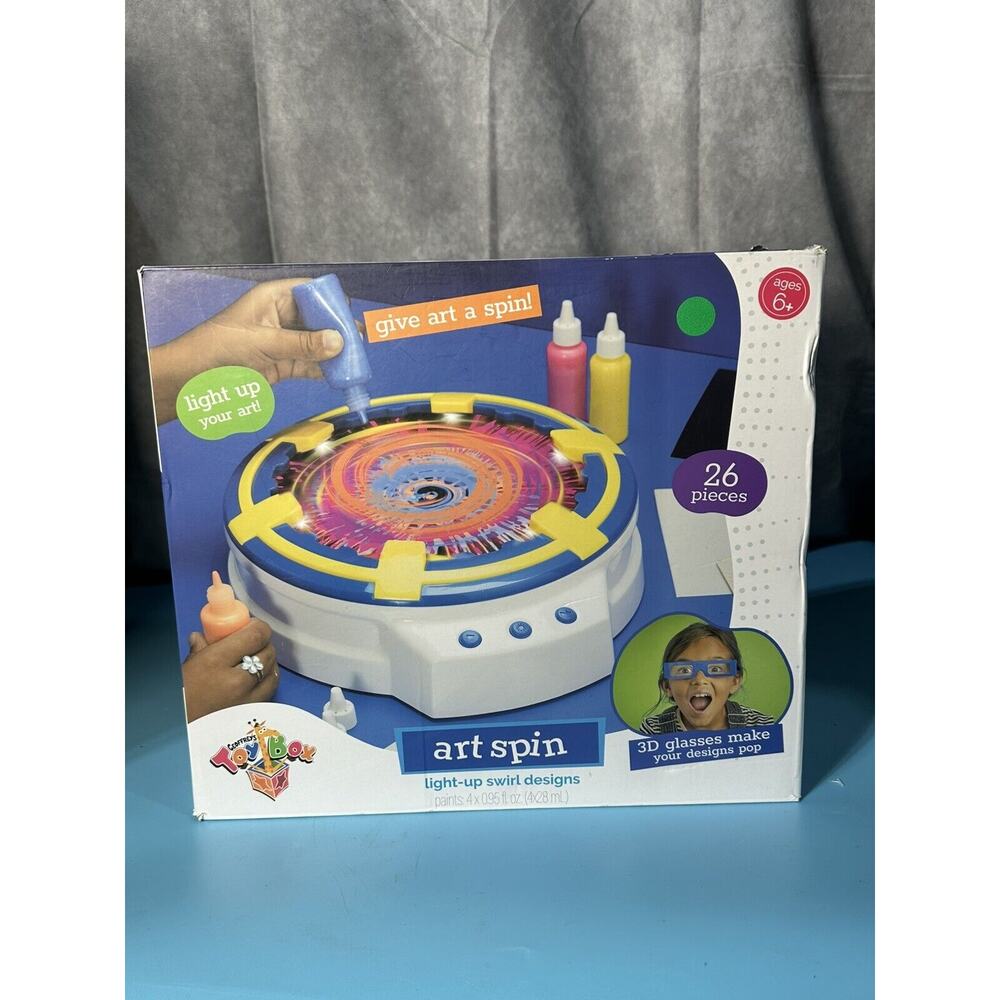 Geoffrey's Toy Box Art Spin Light-Up Swirl Designs 3D NEW